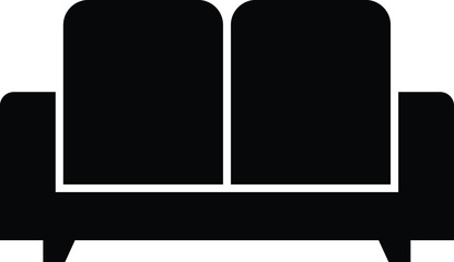 sofa icon isolated vector illustration