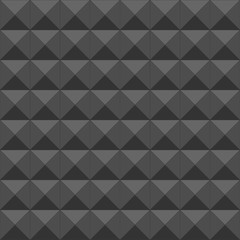 Triangle polygonal abstract background. Black seamless pattern in modern.