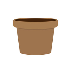 Vector isolated flowers pot illustration concept, for your design, in flat.