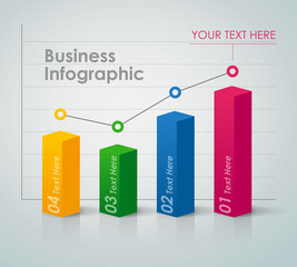 Business Infographic - bar chart