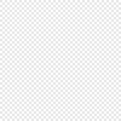 Vector simple transparent background. White and grid geometric pattern in flat.