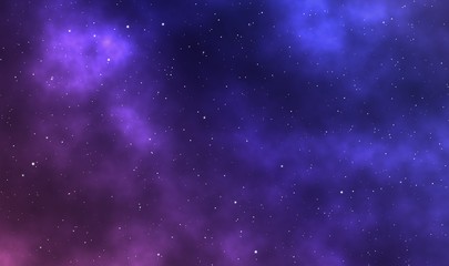 Space scape illustration graphic design background