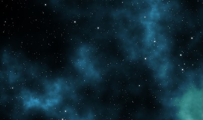 Space scape illustration graphic design background