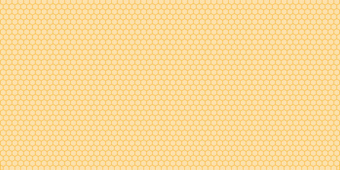Vector isolated honeycomb background. Hexagon simple pattern in flat