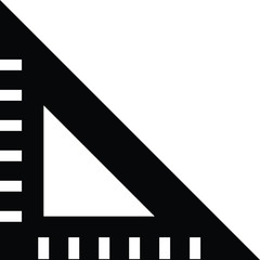 ruler icon isolated vector illustration