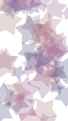 Gray translucent stars on a white background. Vertical image orientation. 3D illustration