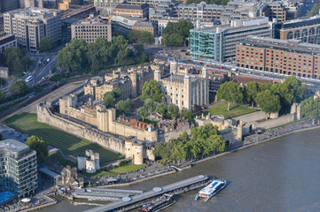 aerial view of London
