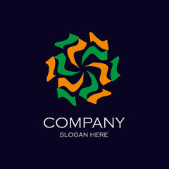 Flower logo design template for yoga, meditation, spa, and hotel