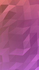 Abstract triangle geometrical pink background. Geometric origami style with gradient. 3D illustration