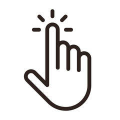 Pointer icon, clicking icon