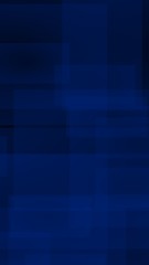 Dark blue background. Blue backdrop with transparent suares. Vertical orientation. 3D illustration