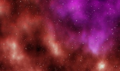 Spacescape illustration graphic design background