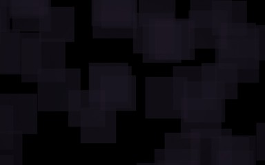 Black abstract background. Backdrop with grey squares. 3D illustration