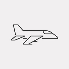 Aircraft icon. Jet symbol modern, simple, vector, icon for website design, mobile app, ui. Vector Illustration