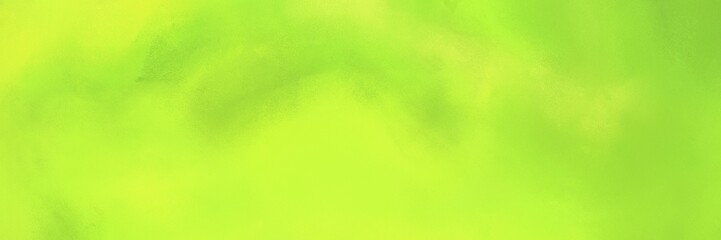 painted grunge horizontal background banner with green yellow and yellow green color. can be used as header or banner