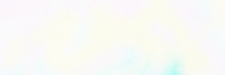 vintage painted art retro horizontal background with Light grayish green, light cyan and pale turquoise color. can be used as header or banner