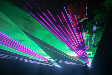Colorful laser show