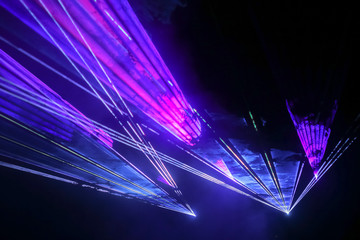 Colorful laser show