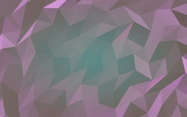 Abstract triangle geometrical violet background. Geometric origami style with gradient. 3D illustration