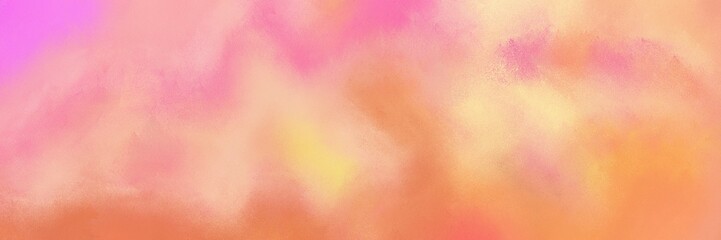 painted grunge horizontal background design with light salmon, burly wood and coral color. can be used as header or banner