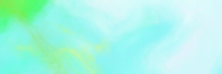 painted old horizontal header with pale turquoise, light cyan and pastel green color. can be used as header or banner