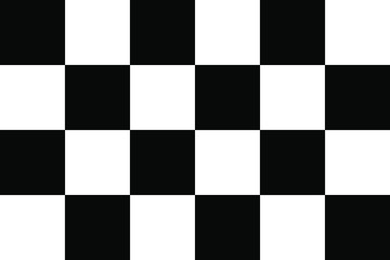 black and white checkered flag vector
