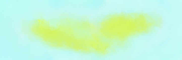 painted decorative horizontal background header with pale turquoise, khaki and tea green color. can be used as header or banner