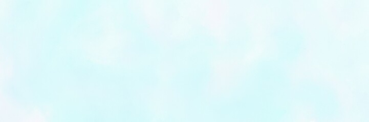 vintage painted art decorative horizontal background texture with light cyan, alice blue and mint cream color. can be used as header or banner