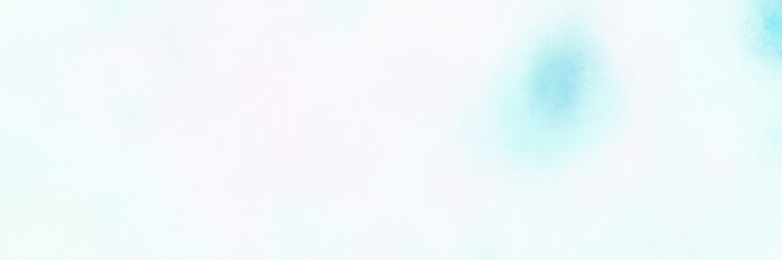 painted decorative horizontal background header with alice blue, mint cream and pale turquoise color. can be used as header or banner