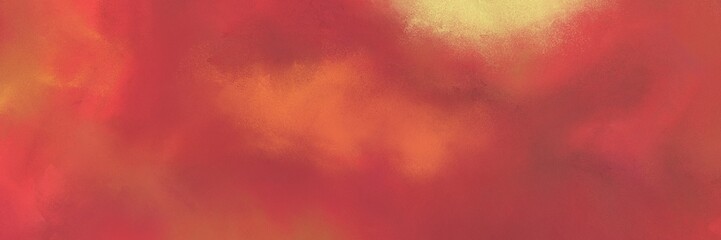 painted grunge horizontal background banner with moderate red, burly wood and peru color. can be used as header or banner