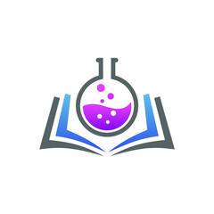 Science education logo design vector