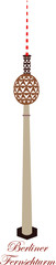 Berliner_Fernsehturm on white background. VECTOR