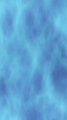 Background of abstract white color smoke isolated on blue color background. The wall of white fog. 3D illustration