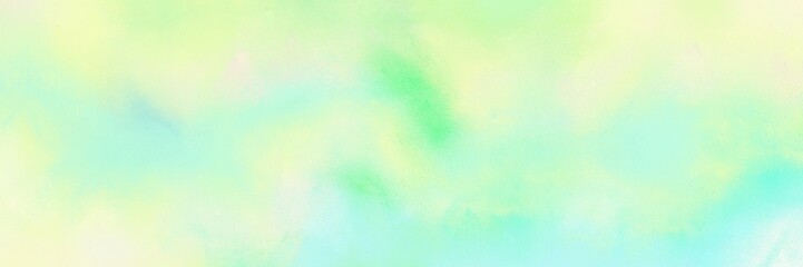 abstract decorative horizontal design background  with tea green, light golden rod yellow and aqua marine color. can be used as header or banner