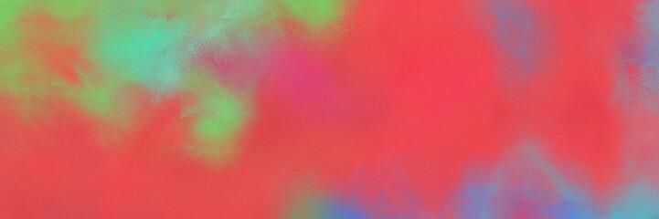 abstract retro horizontal background with indian red, dark sea green and medium aqua marine color. can be used as header or banner