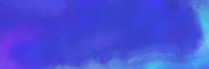 abstract vintage horizontal background texture with royal blue, corn flower blue and medium slate blue color. can be used as header or banner