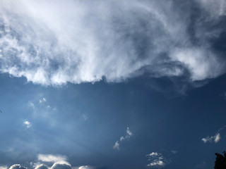 Obraz premium The blue sky is full of clouds