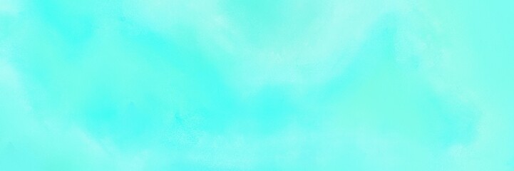 Fototapeta na wymiar vintage painted art vintage horizontal background design with aqua marine, turquoise and pale turquoise color. can be used as header or banner