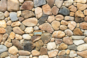 Many size of rock composite to stone wall background