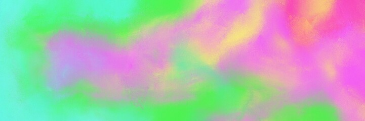 painted antique horizontal background design with pastel violet, pastel green and light green color. can be used as header or banner
