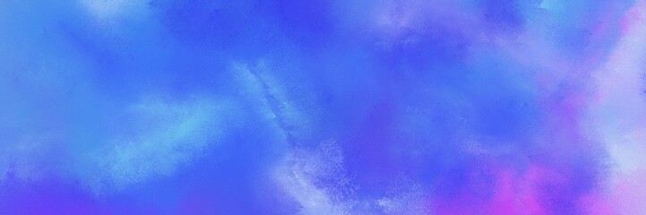 abstract grunge horizontal texture background  with royal blue, light pastel purple and medium purple color. can be used as header or banner
