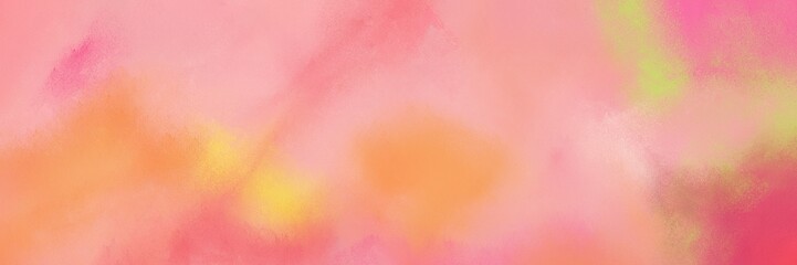 vintage painted art grunge horizontal background header with light salmon, indian red and light coral color. can be used as header or banner