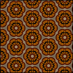 abstract seamless pattern with flowers