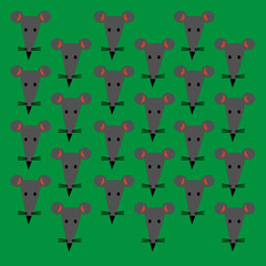 Obraz premium CUTE LITTLE MOUSES BACKGROUND