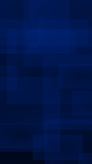 Dark blue background. Blue backdrop with transparent suares. Vertical orientation. 3D illustration