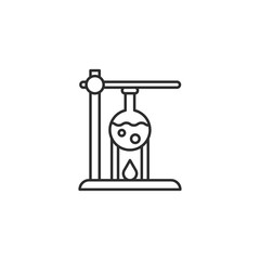 Chemistry experiment icon. Science symbol modern, simple, vector, icon for website design, mobile app, ui. Vector Illustration