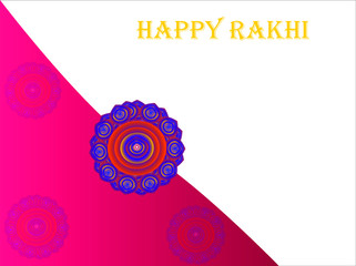 happy raksha bandhan greeting card with multi color background . vector illustration