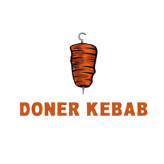 template icon logo for doner kebab -vector illustration - 353147776