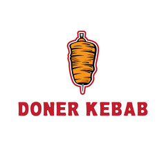 template icon logo for doner kebab -vector illustration