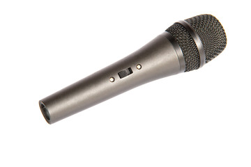 Microphone on a white background